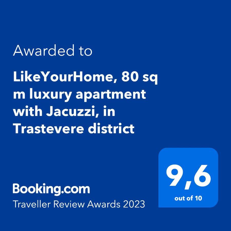 Likeyourhome, 80 Sq M Luxury Apartment With Jacuzzi, In Trastevere District Rom Exteriör bild